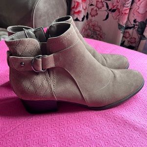 Greige booties